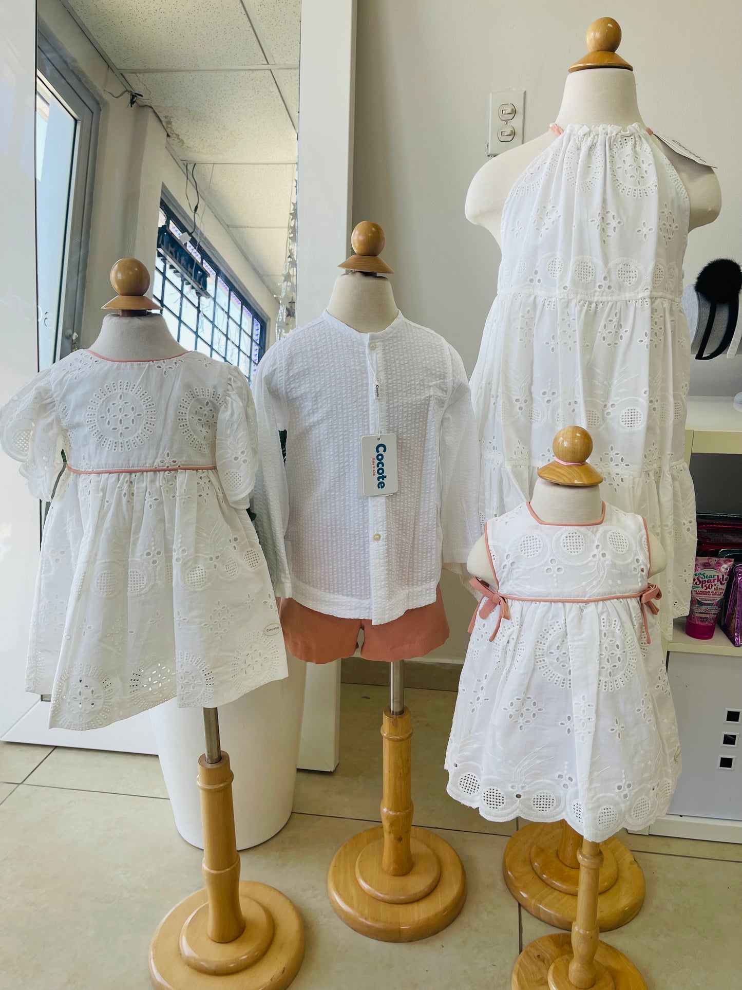 AMELIA EYELET DRESS