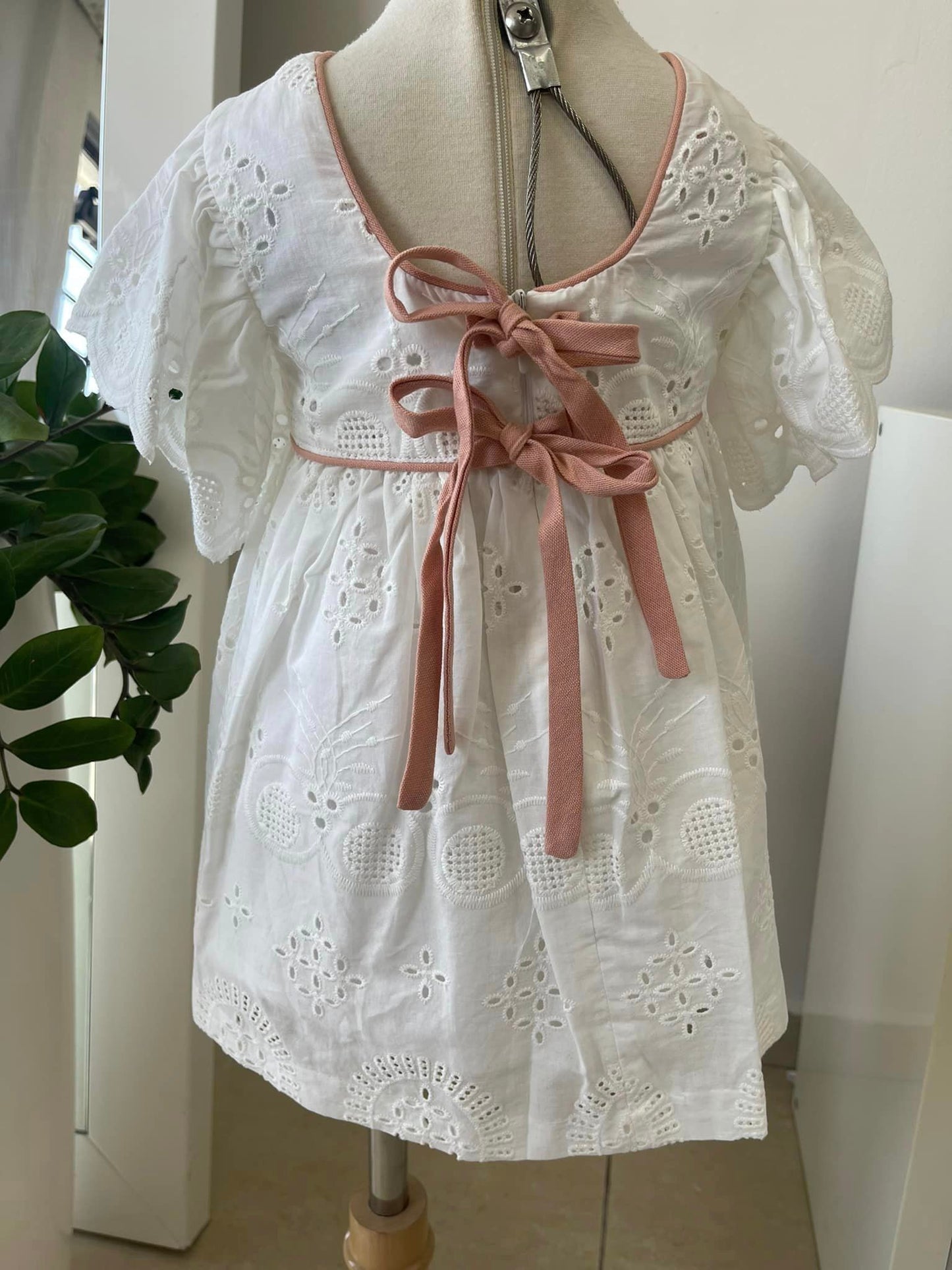 AMELIA EYELET DRESS