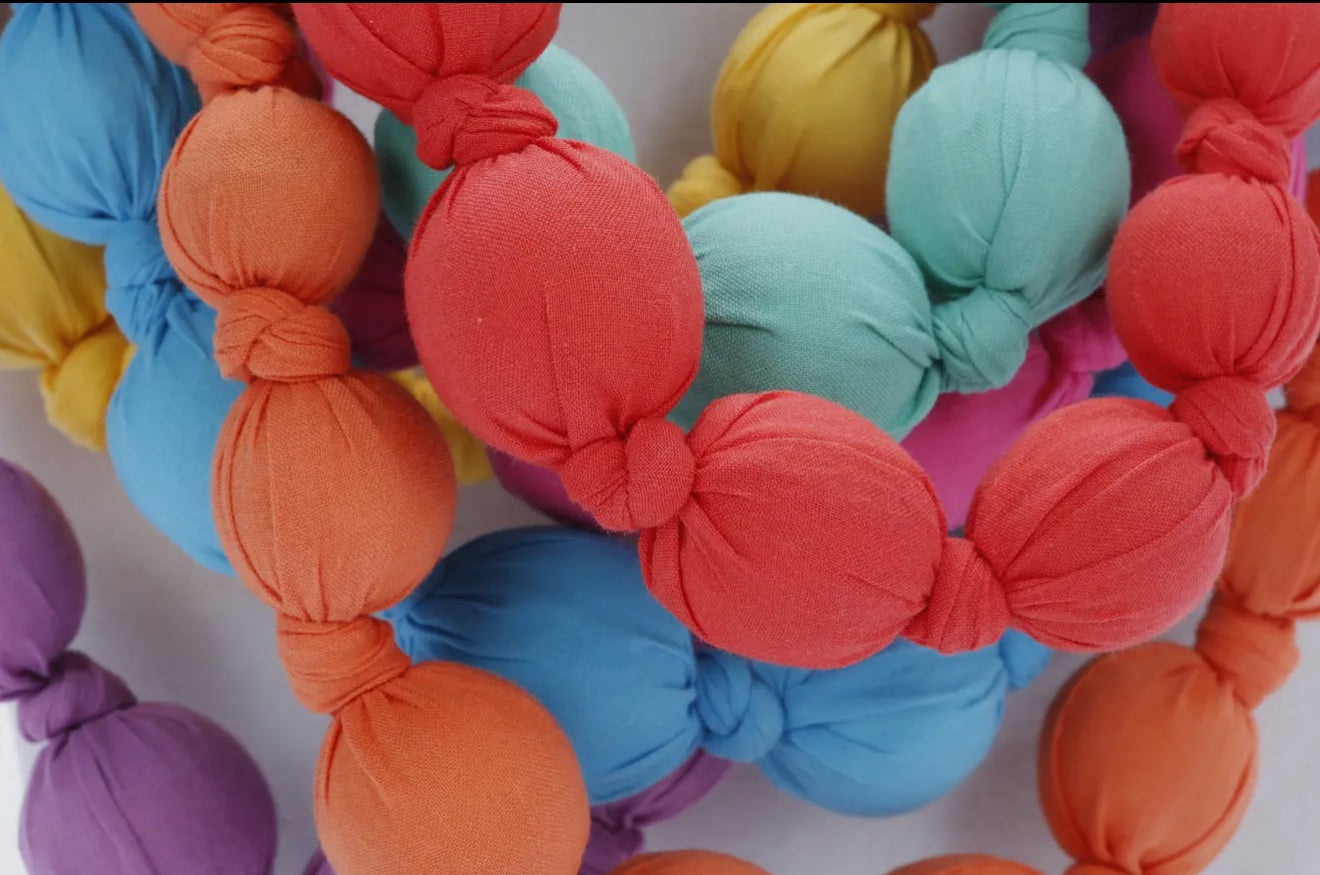 Loveable Fabric Beaded Necklaces