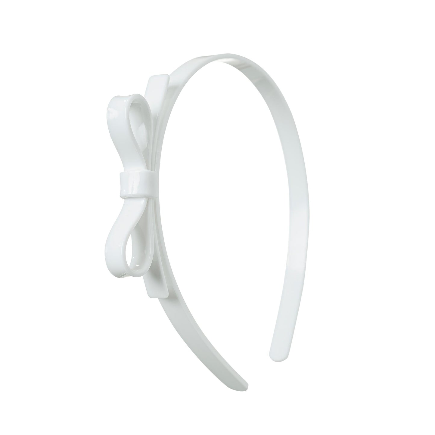 THIN BOW WHITE HEADBAND