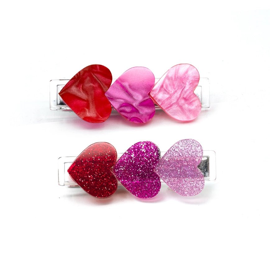 Hearts Hair Clips