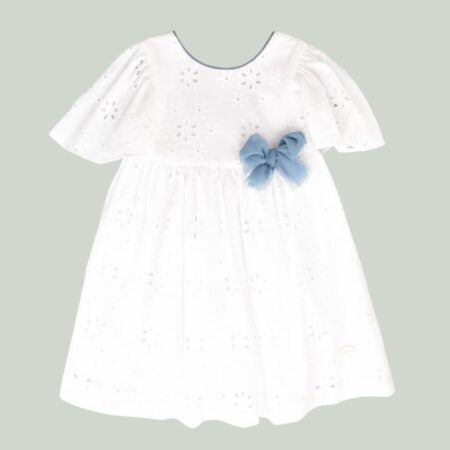 Vestido Eyelets Porcelana