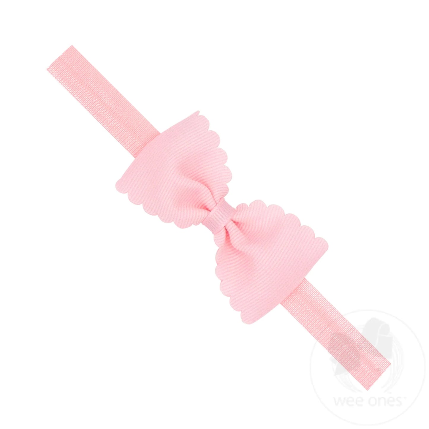 Small Scalloped Bowtie on Elastic Band