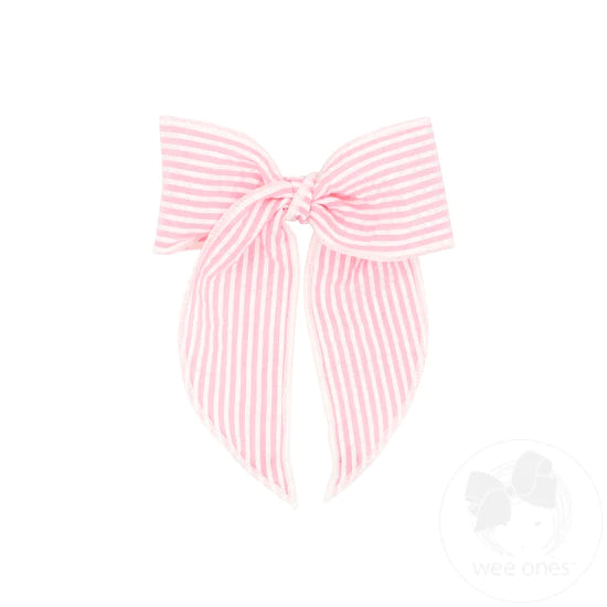 Seersucker Pink King Bowtie