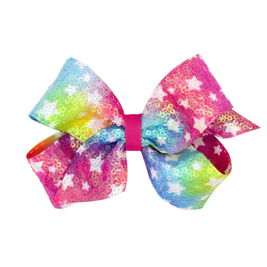 Sequin Star Hair Bows