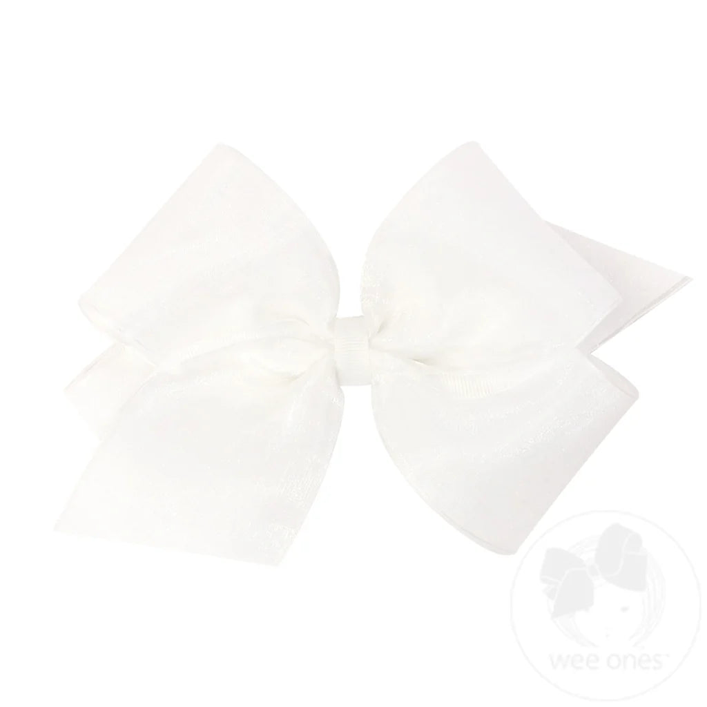 Organza Overlay King Bow