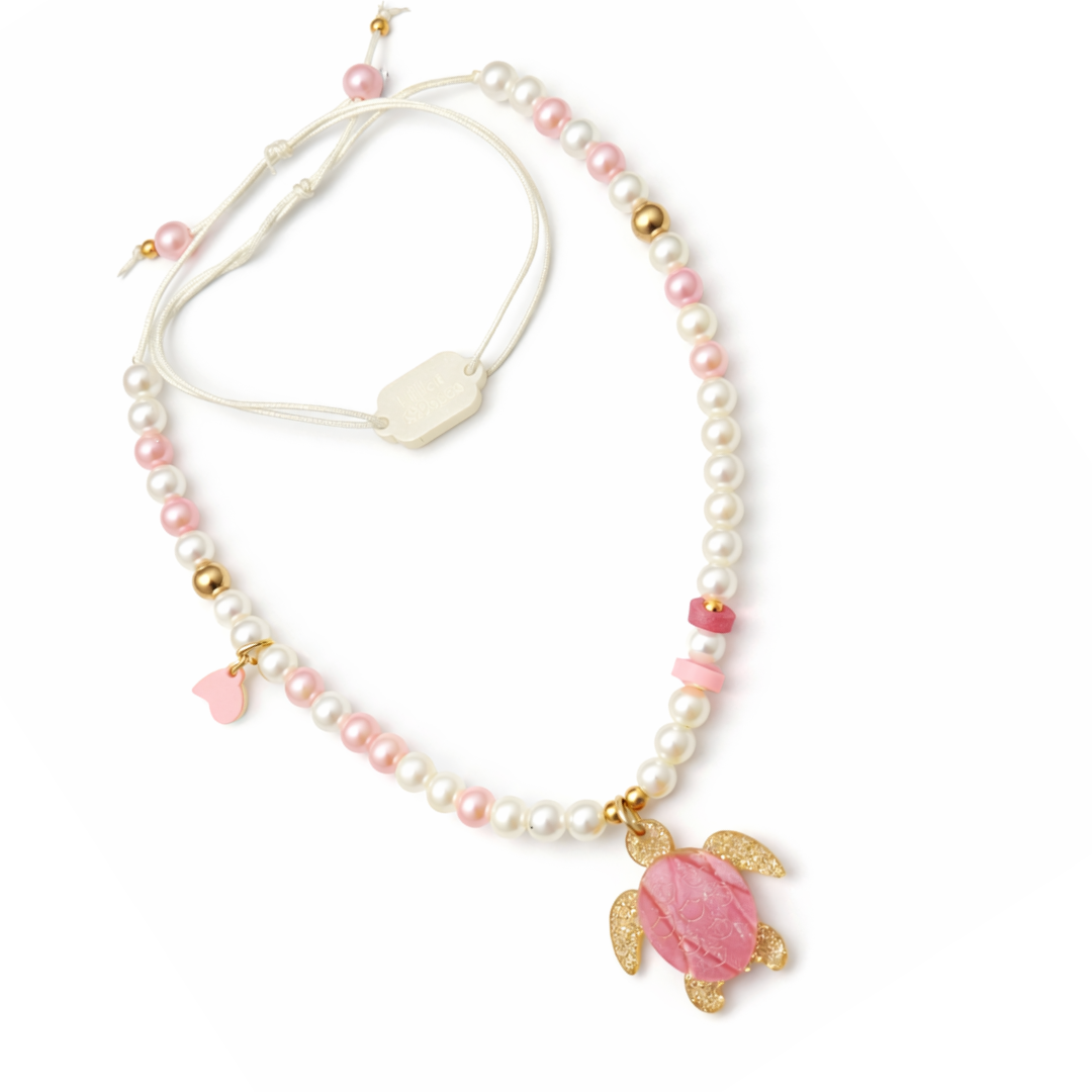 Sea Turtle Pink Necklace
