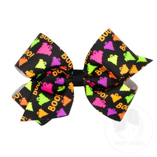 Boo Medium Grosgrain Bow