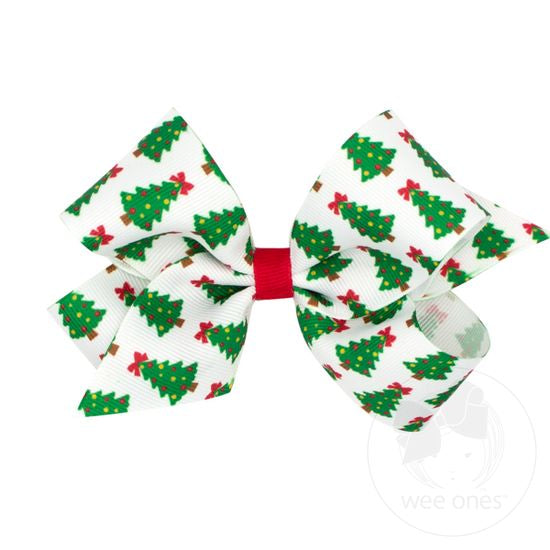 Christmas Tree Medium Grosgrain Bow