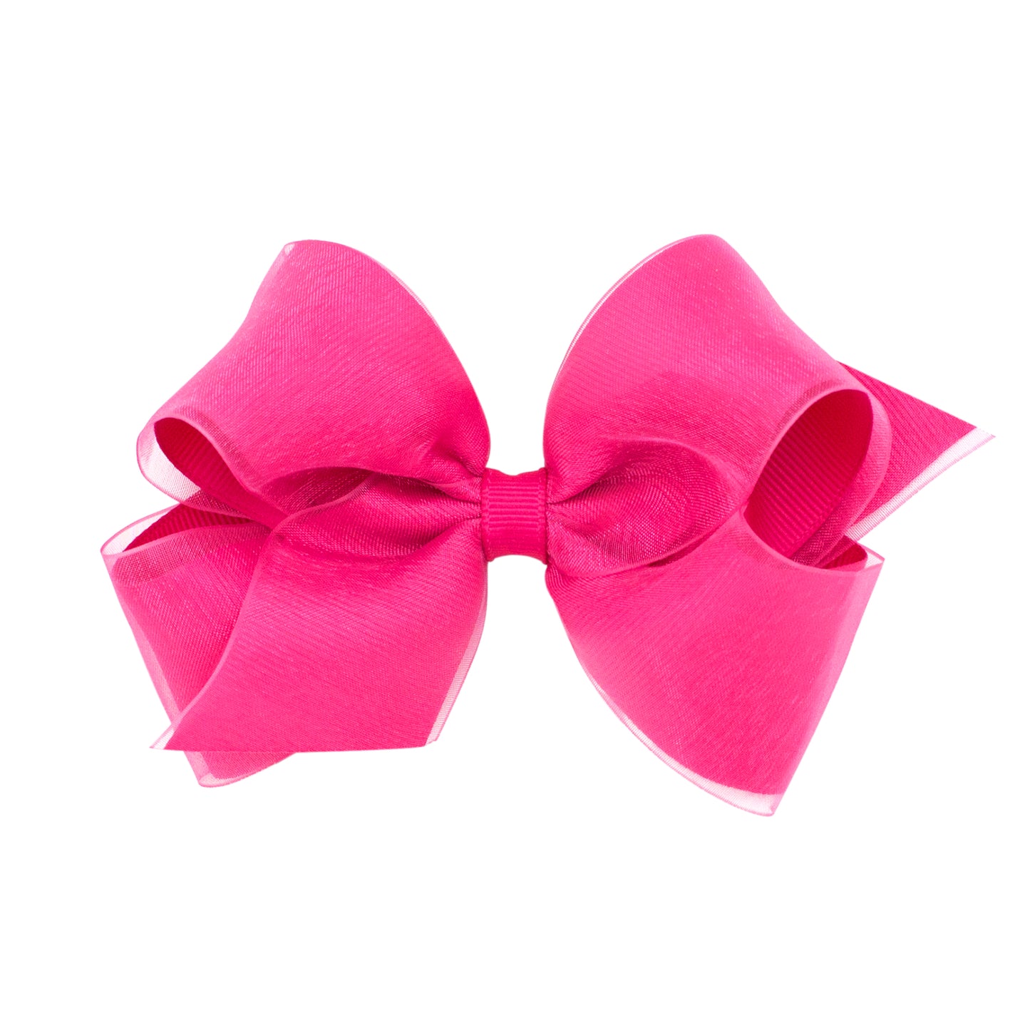 Grosgrain/ Organza Overlay Medium Bow- SPK