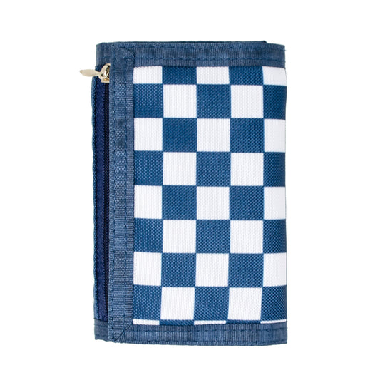 Blue Checkers Boy Trifold Wallet