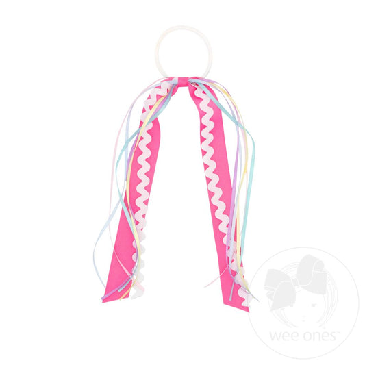Ric Rac with Grosgrain and Satin Streamers on a Pony