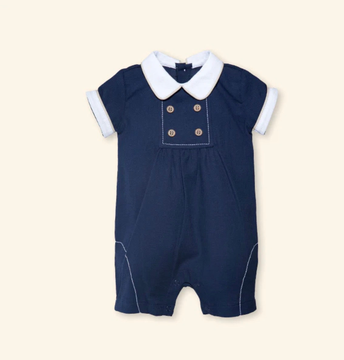 Jose Andrés Navy Romper