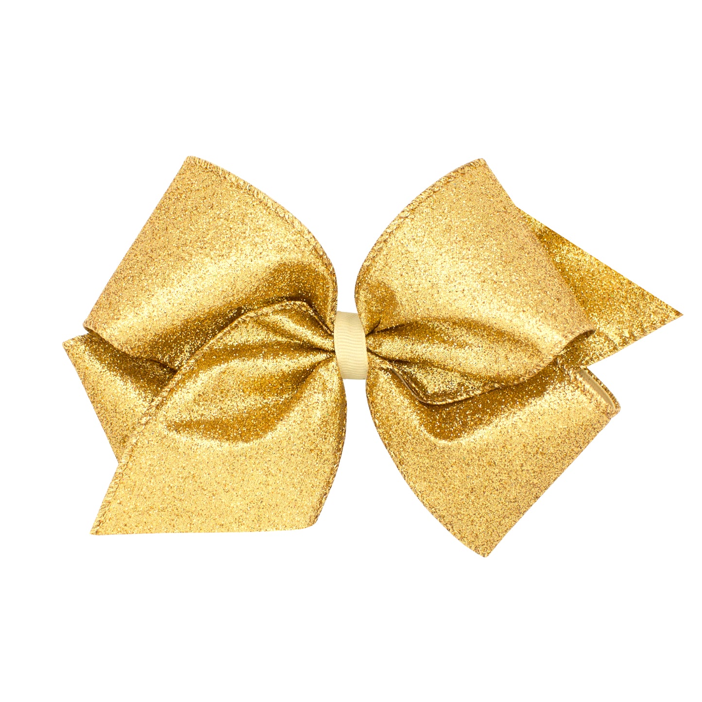 Party Glitter Gold Hair Bow