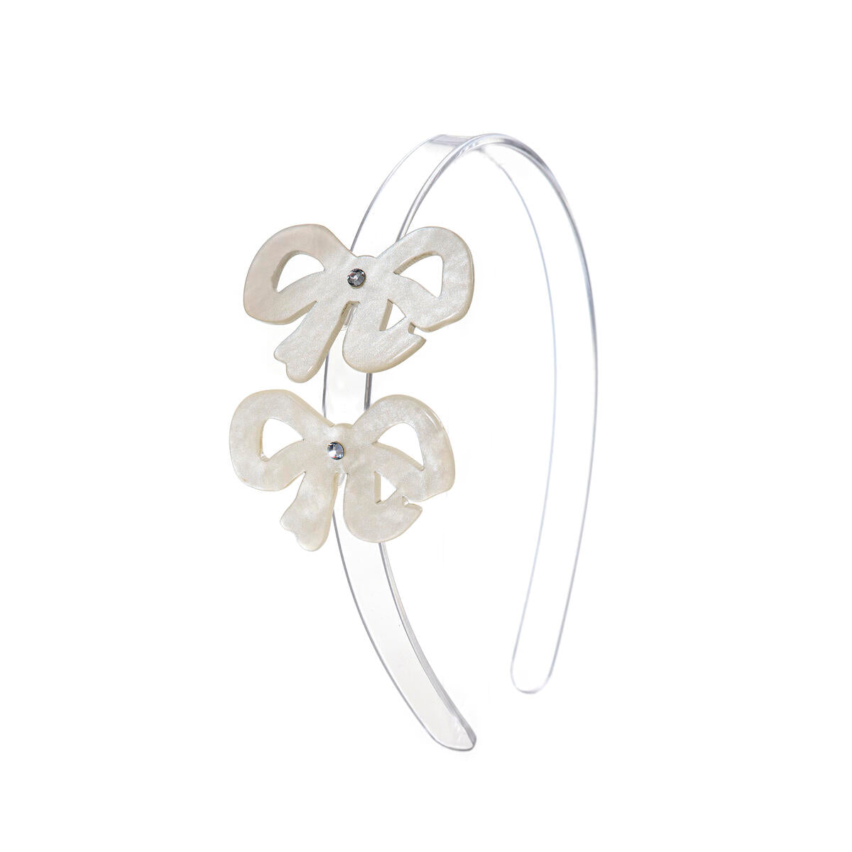 White Bows Headband