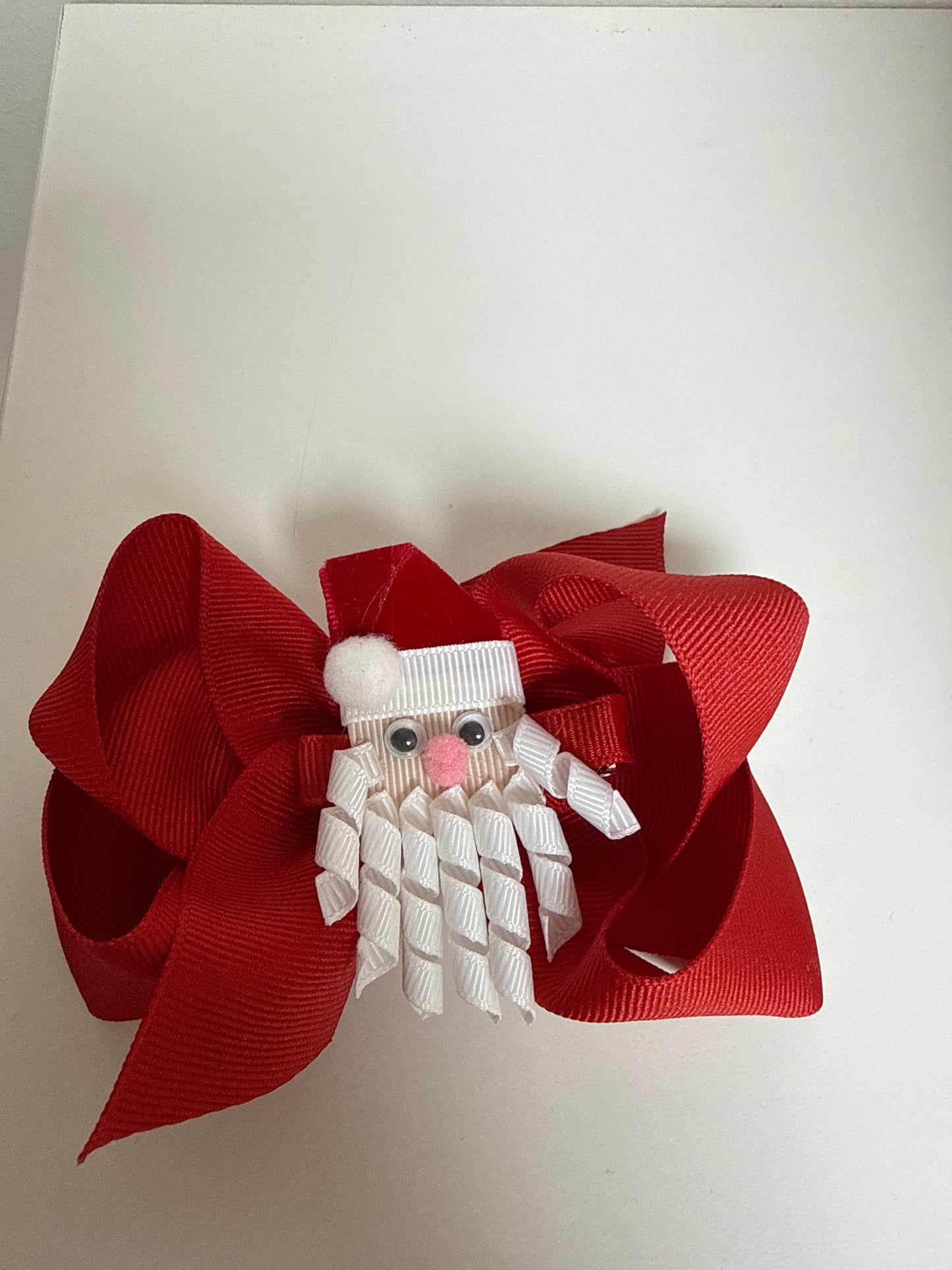 Santa Ribbon Hair Clip