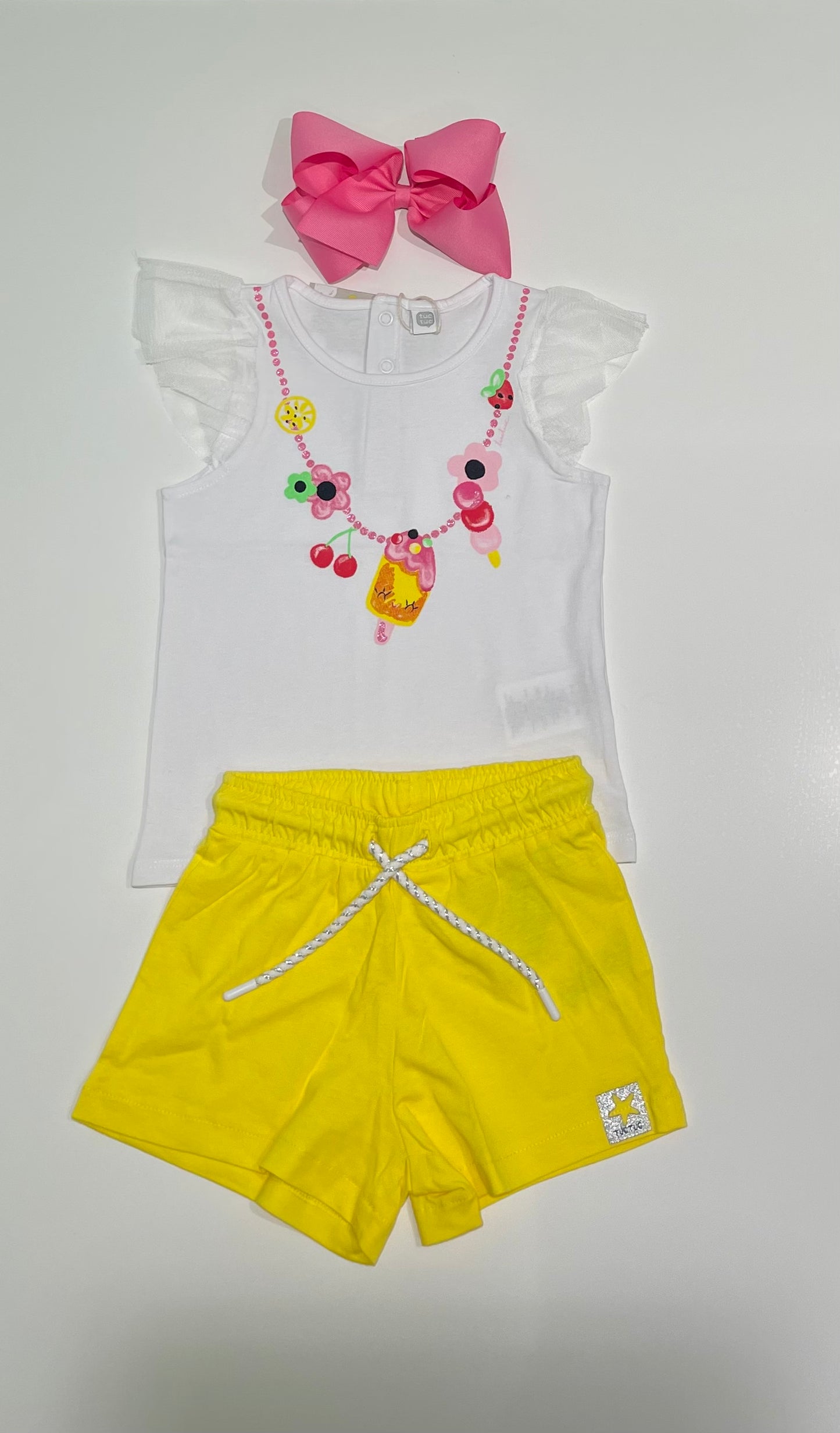 Creamy Ice Shorts Set