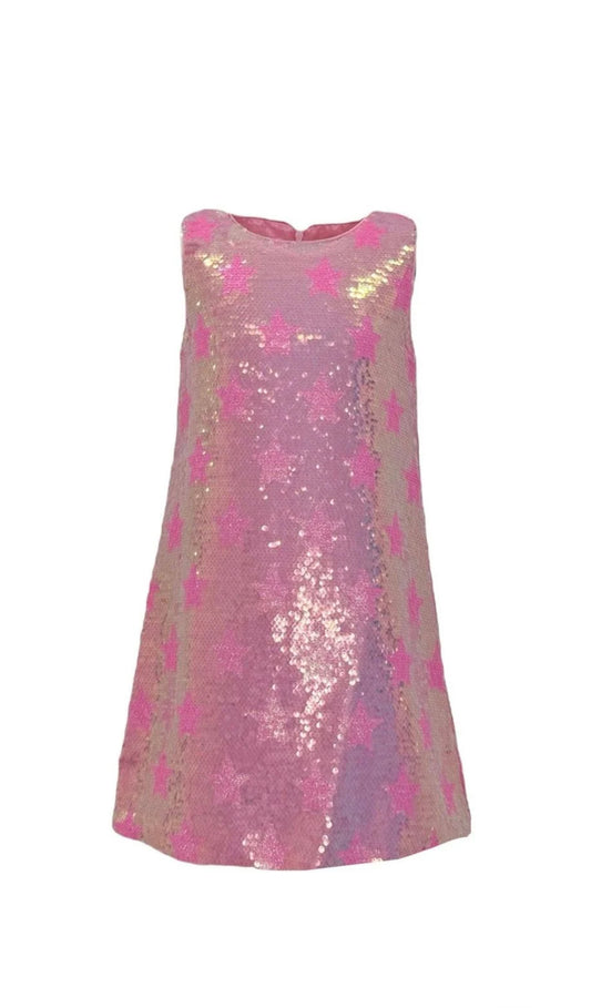 Pink Stars Sequin