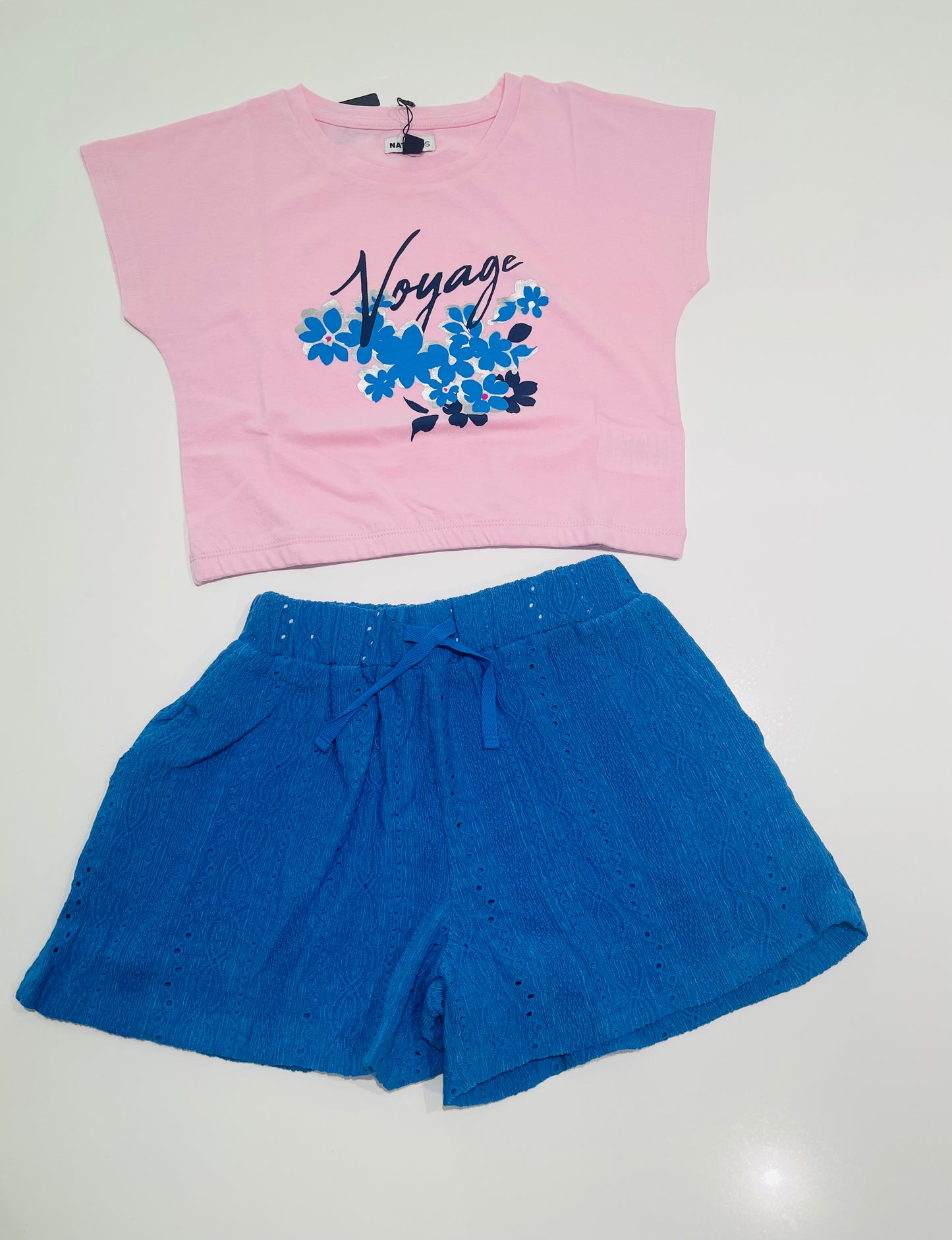 Voyage Eyelet Shorts Set