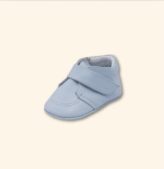 Baby Boy Leather Baby Blue Shoes