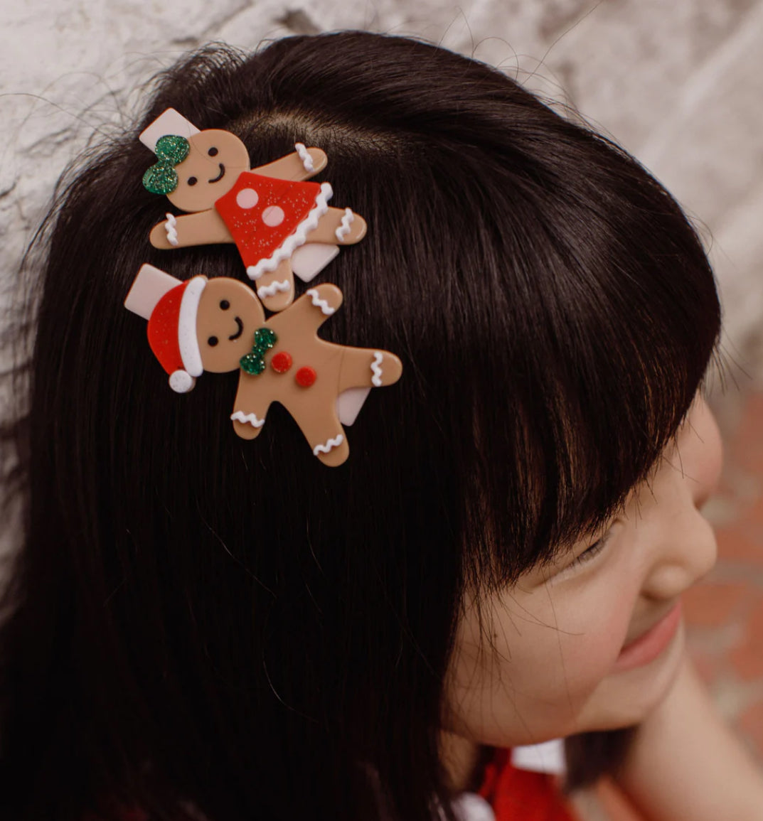 Gingerbread Hair Clips