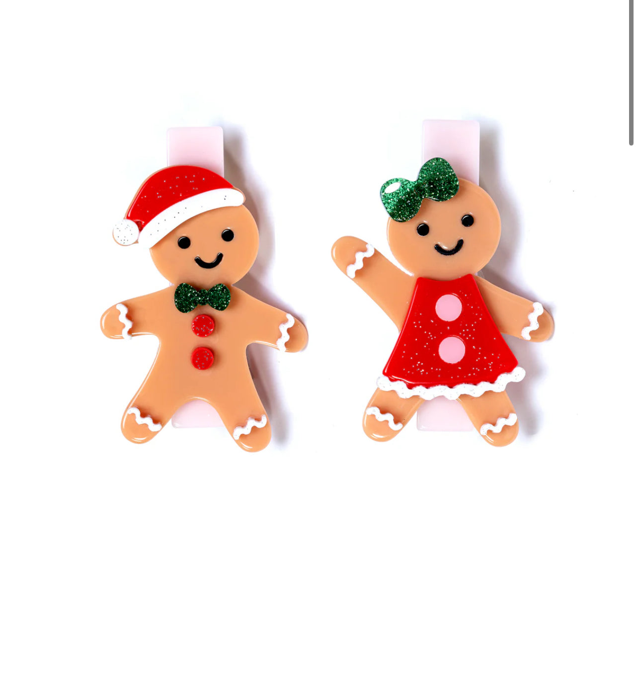 Gingerbread Hair Clips