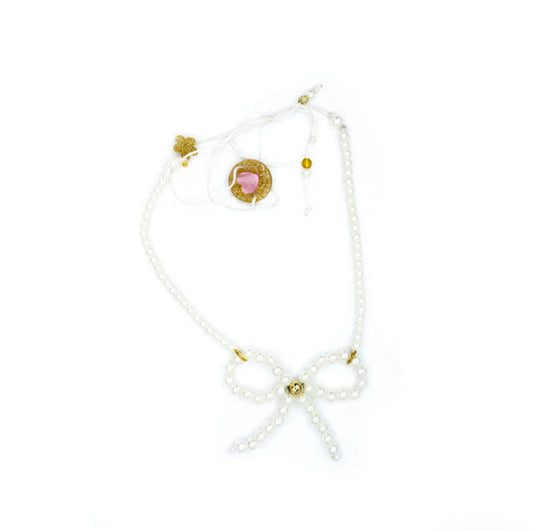 Bow French Pearl Necklace