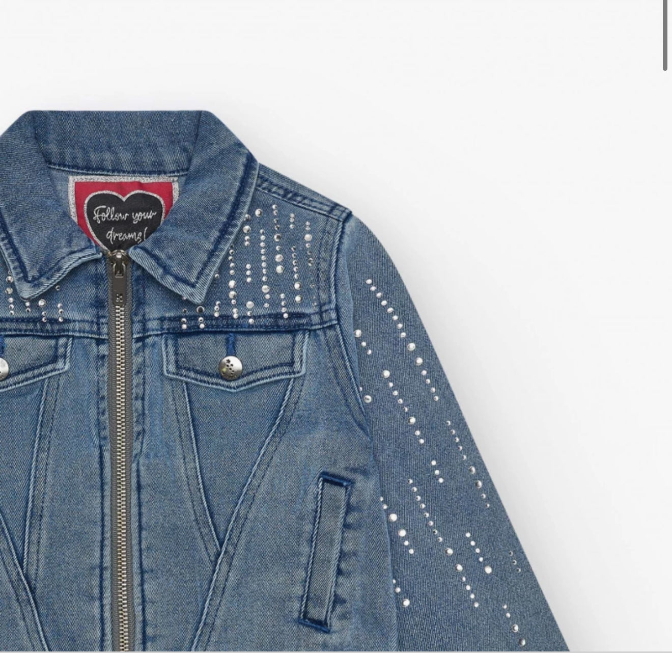 Denim Jacket Strawberry Sorbet