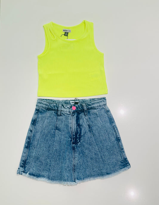 Neon Jungle Girl Skort Set