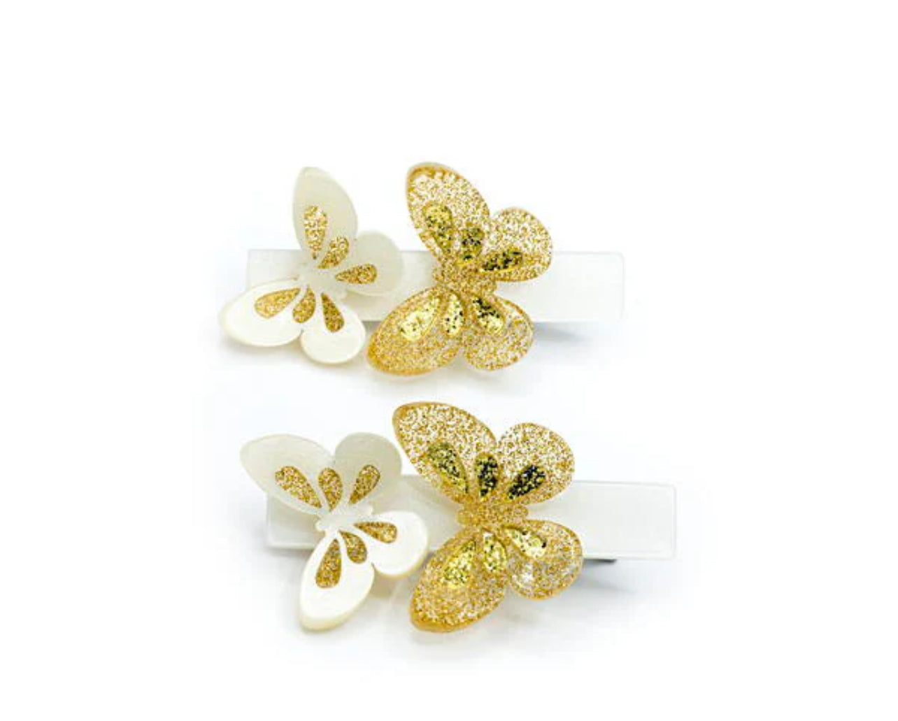 Butterfly Gold Hair Clips