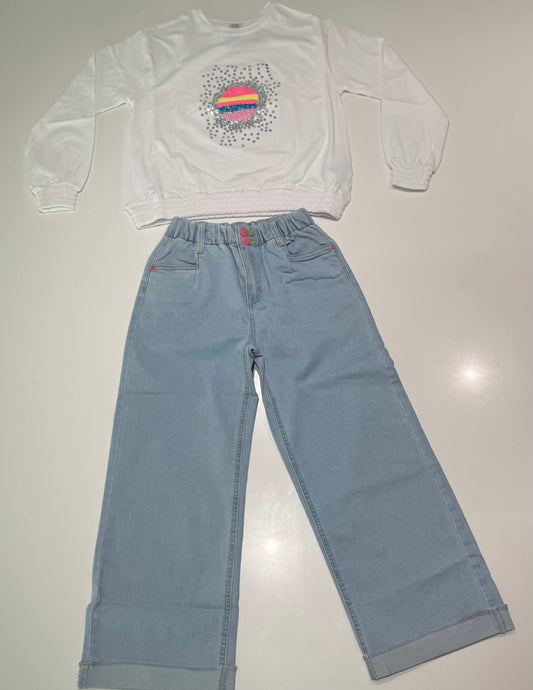 Hello Humans Denim Set
