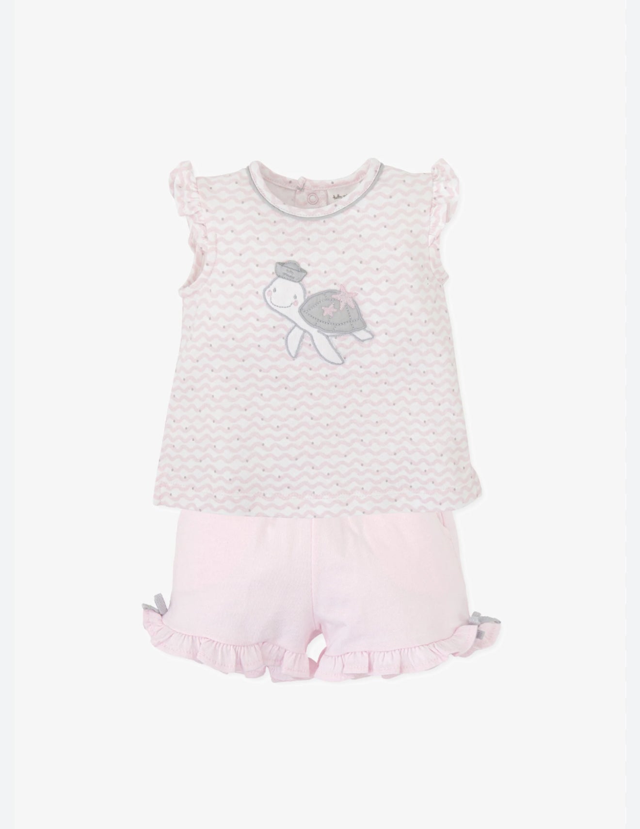 TP Pink Turtle Shorts Set
