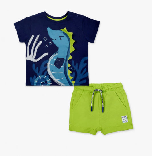 Ocean Wonders Shorts Set