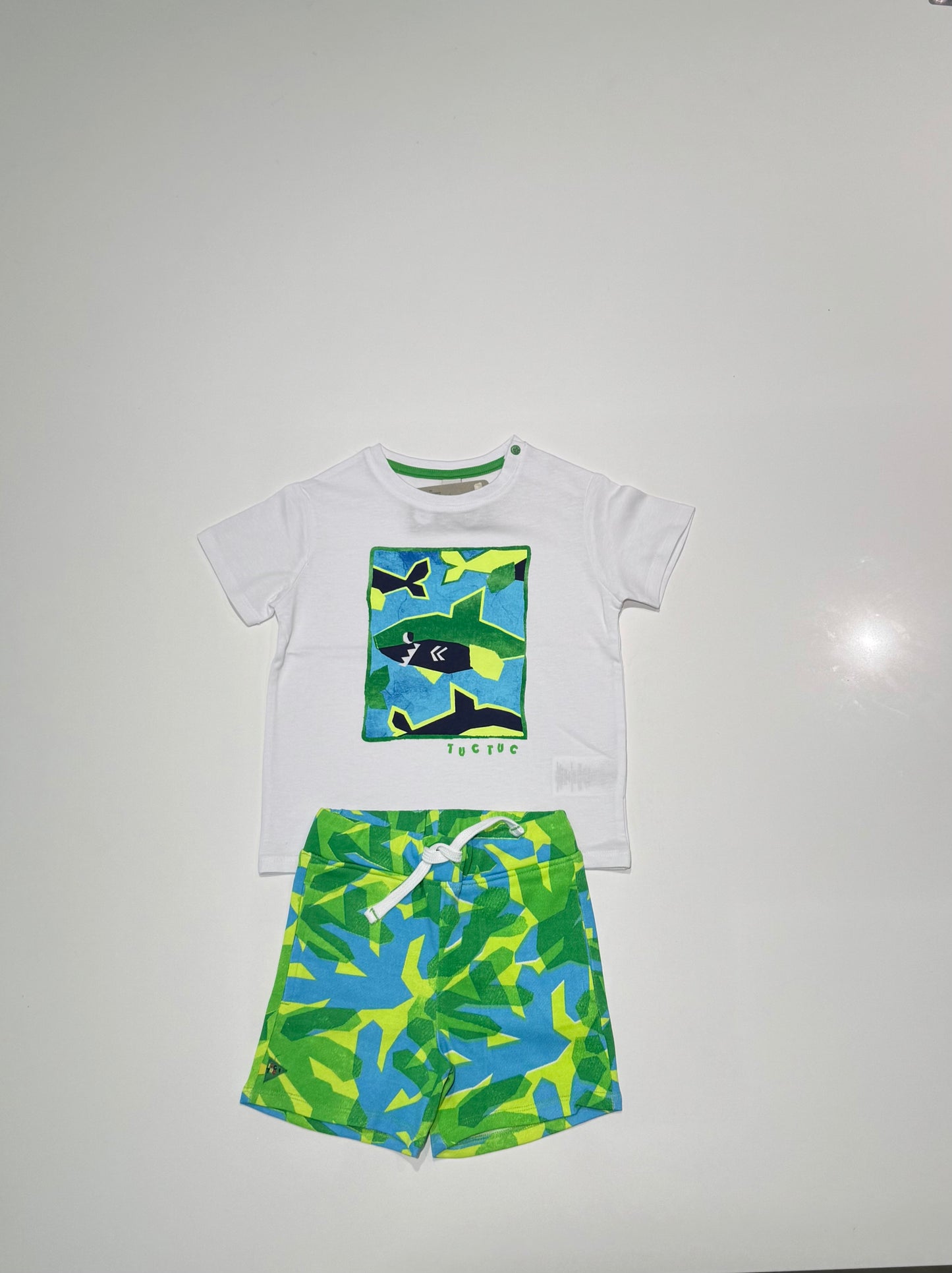 Color the Sea Shorts Set