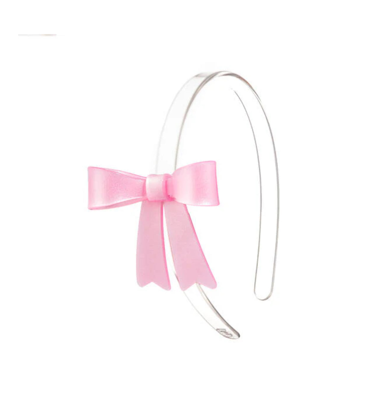 Bow French Satin Pink Headband