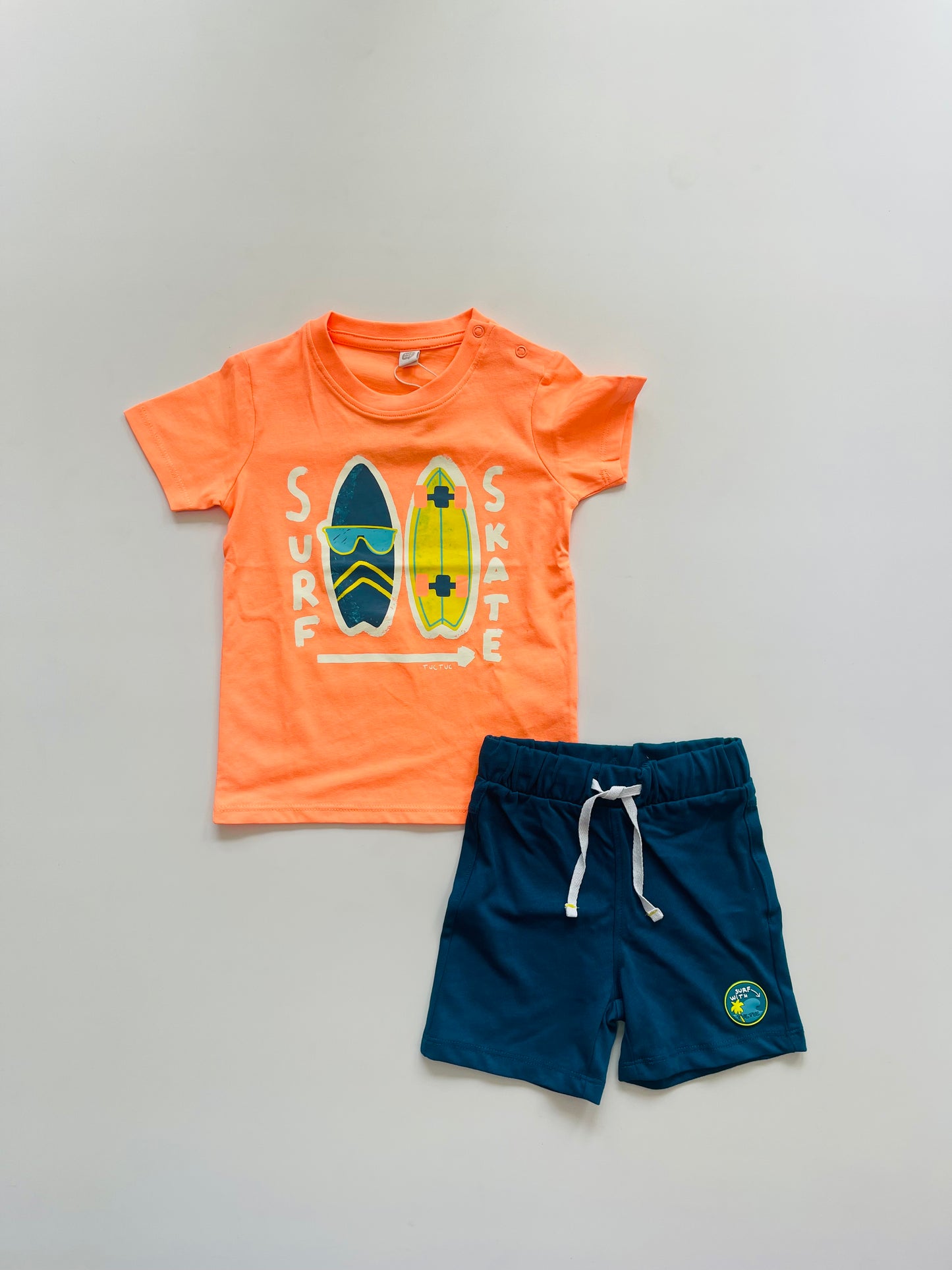 Laguna Beach Orange Shorts Set