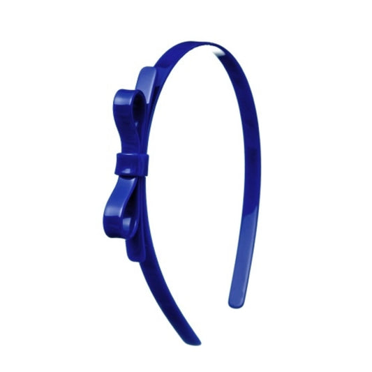 THIN BOW NAVY HEADBAND