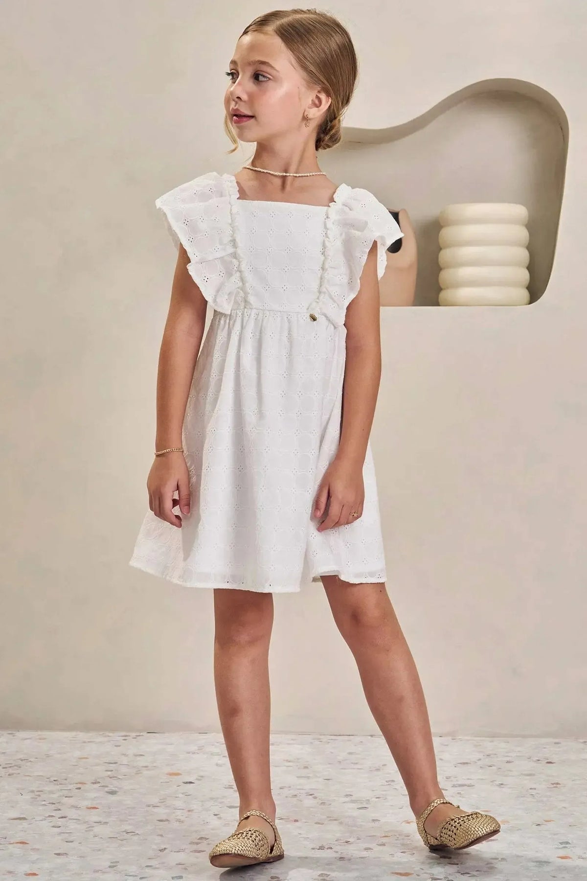 Roma Eyelet Dress
