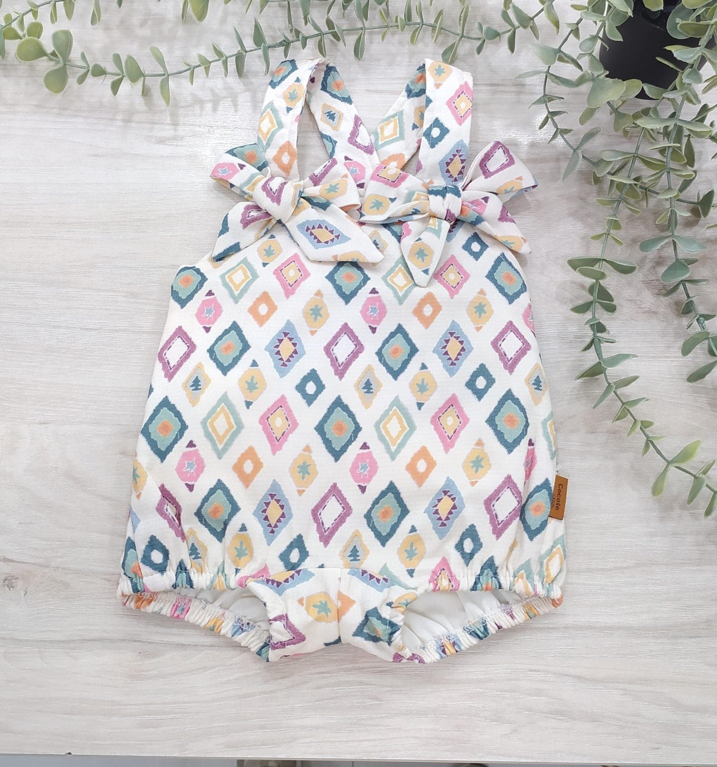 Diamond Ruffle Romper