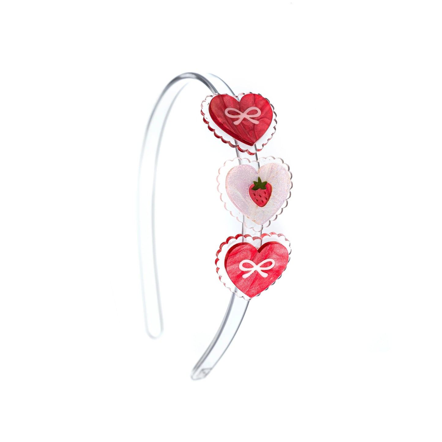 Sweetheart Strawberry Shimmer Headband