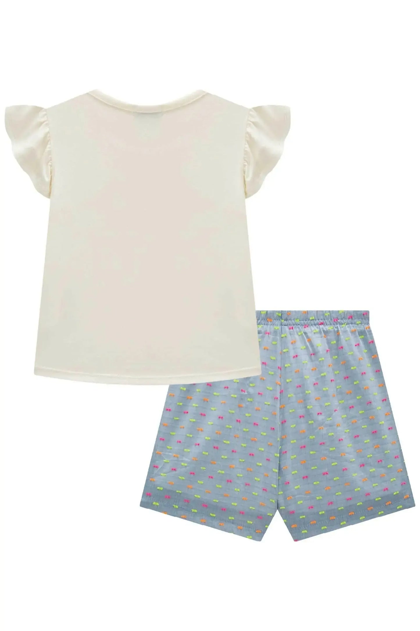 Macarena Neon Dots Shorts Set