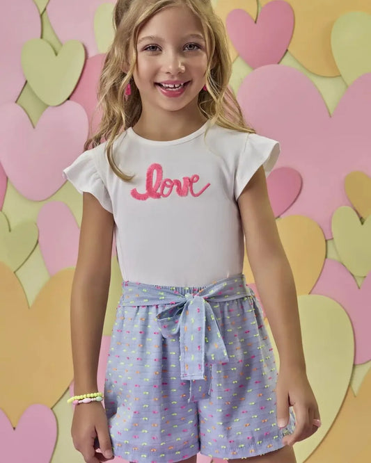 Macarena Neon Dots Shorts Set