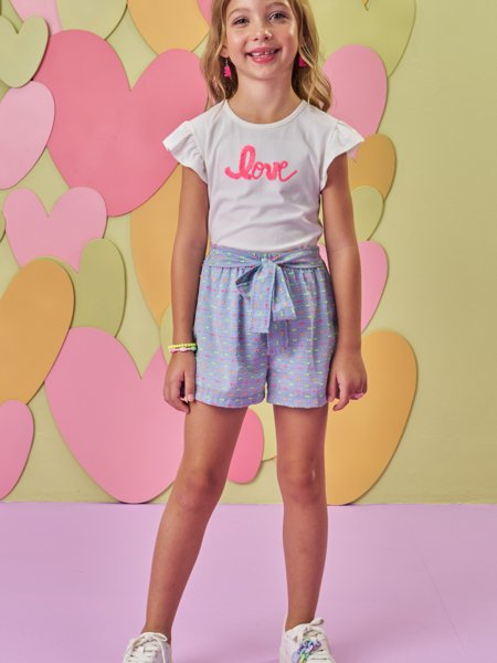 Macarena Neon Dots Shorts Set