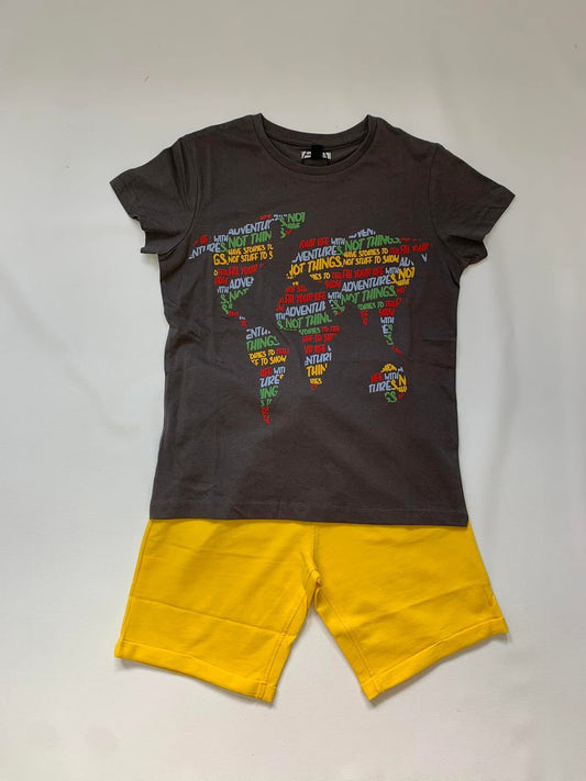 NK Happy Message Boy Shorts Set
