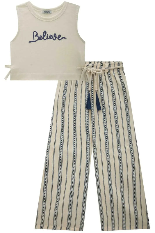 Believe Long Pant Set