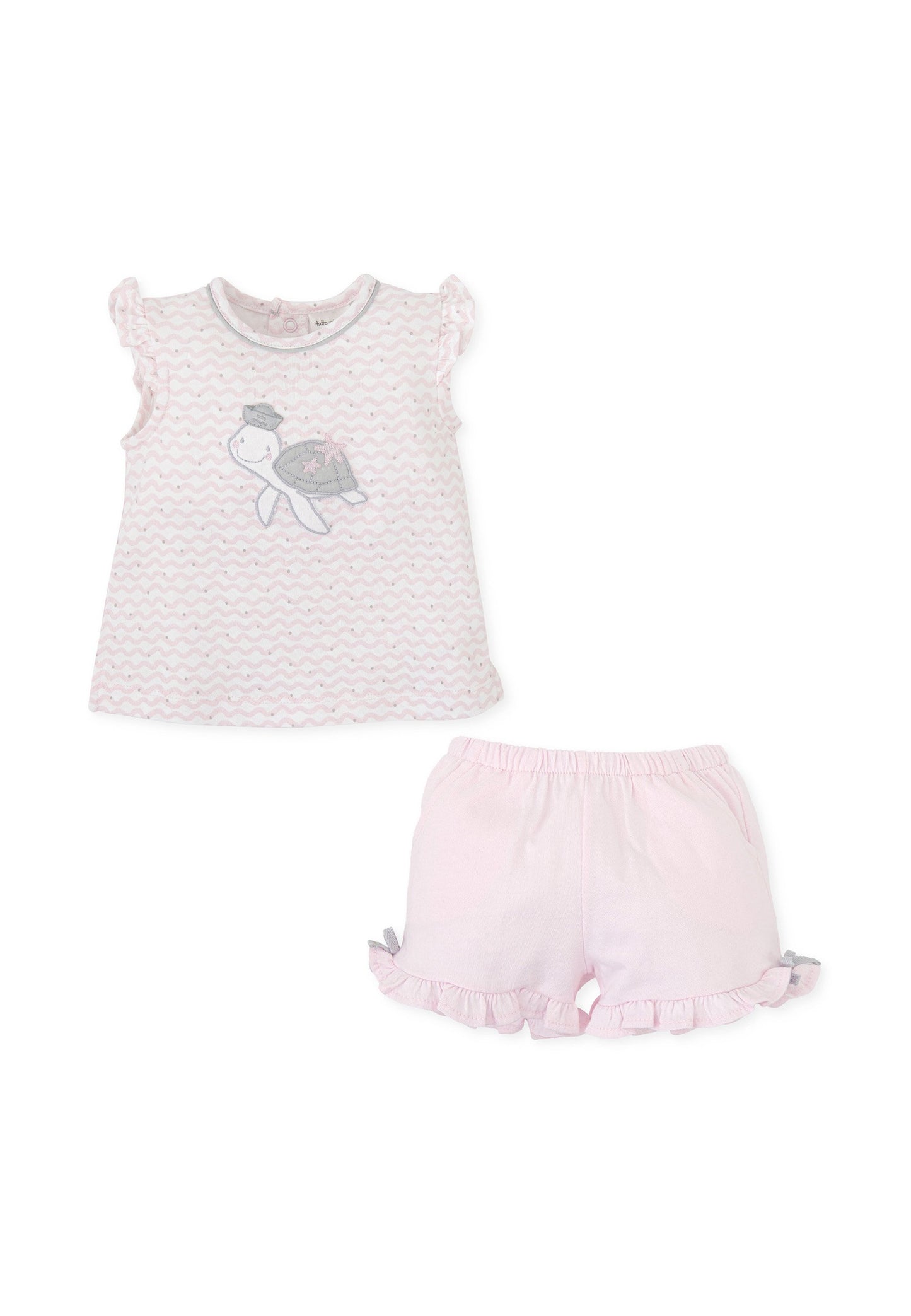 TP Pink Turtle Shorts Set