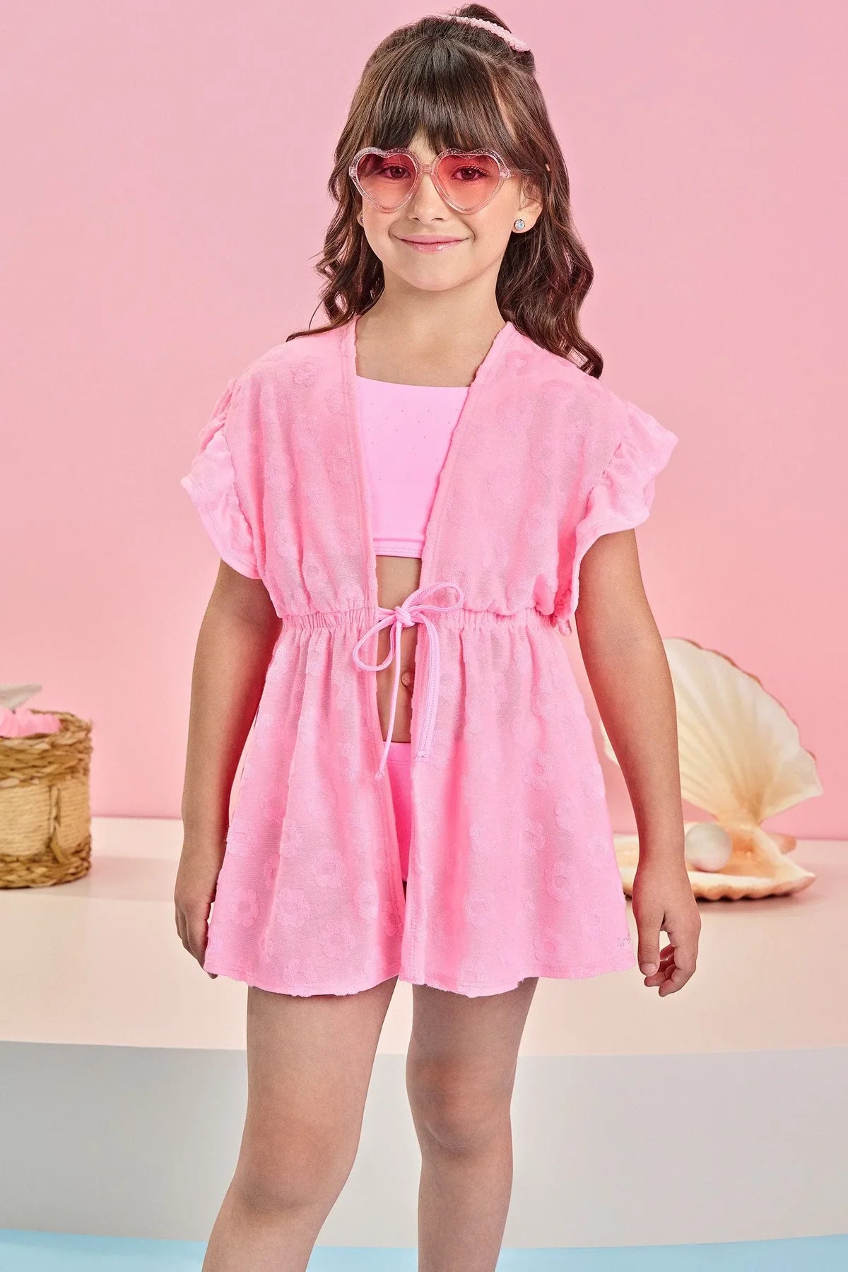 Pink Floral Coverup