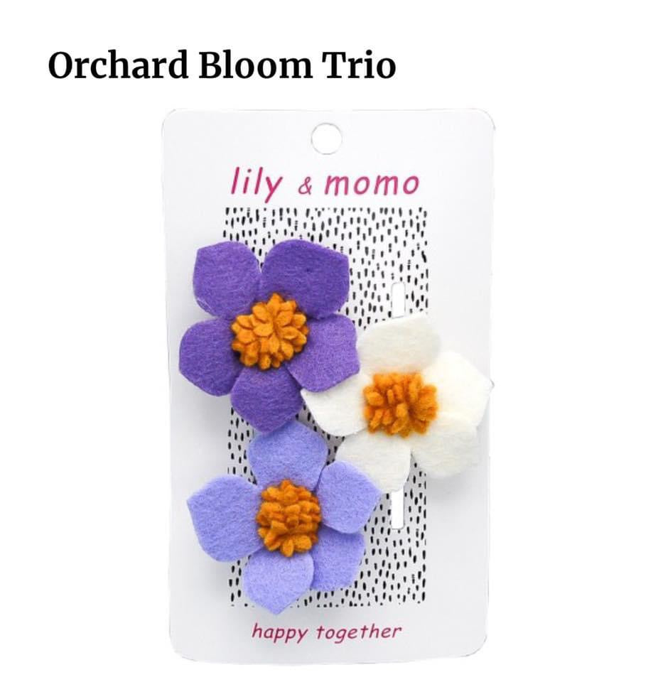 Flower Trio Hair Clips