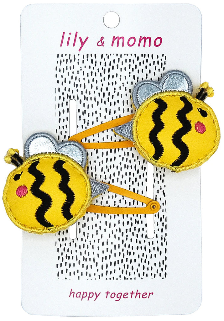 Bumble Bee Hair Clips