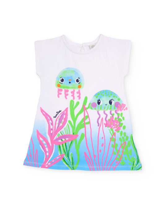 Blanco Jellyfish Dress